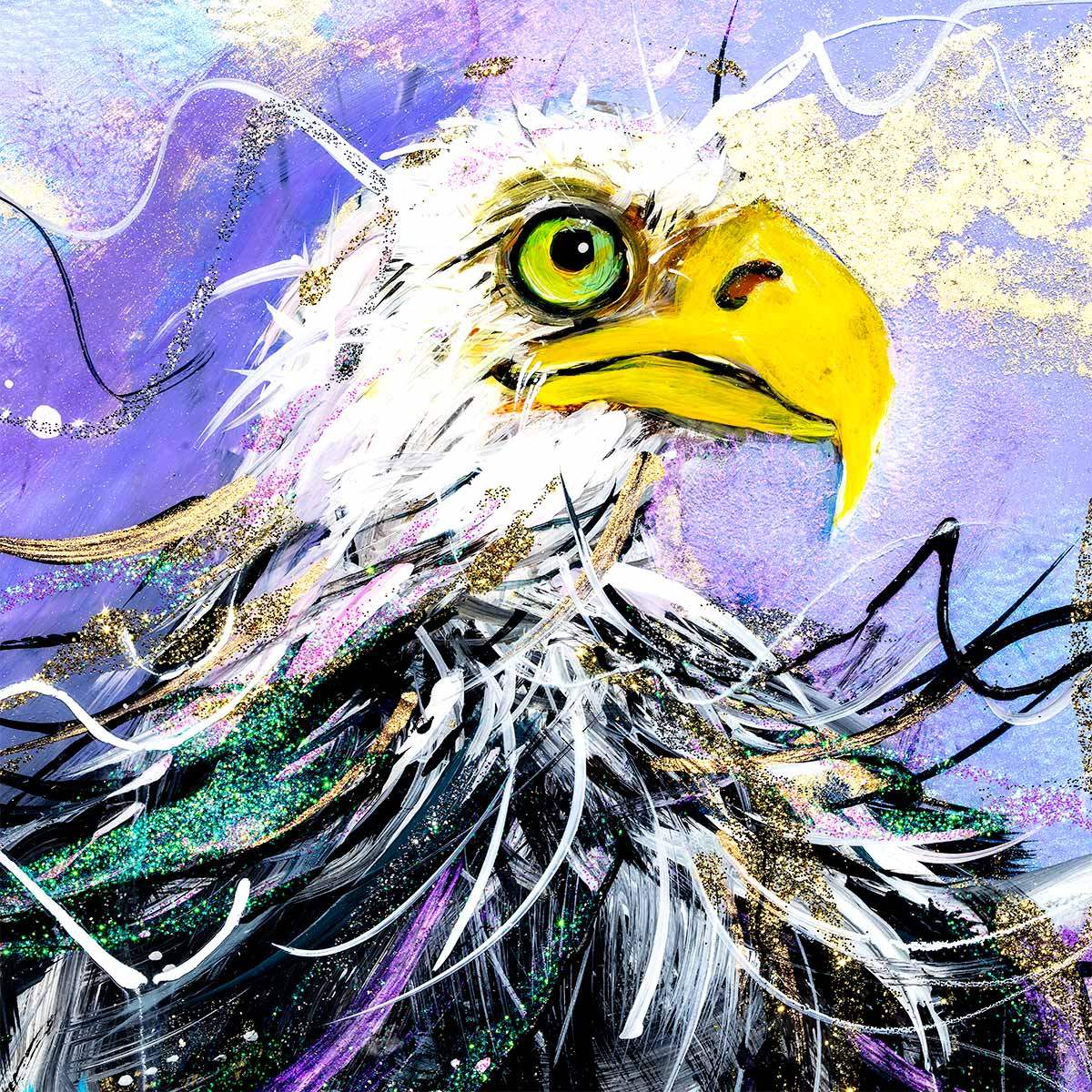 Eagle Eye - Original - SOLD by artist Rozanne Bell - Wyecliffe Galleries