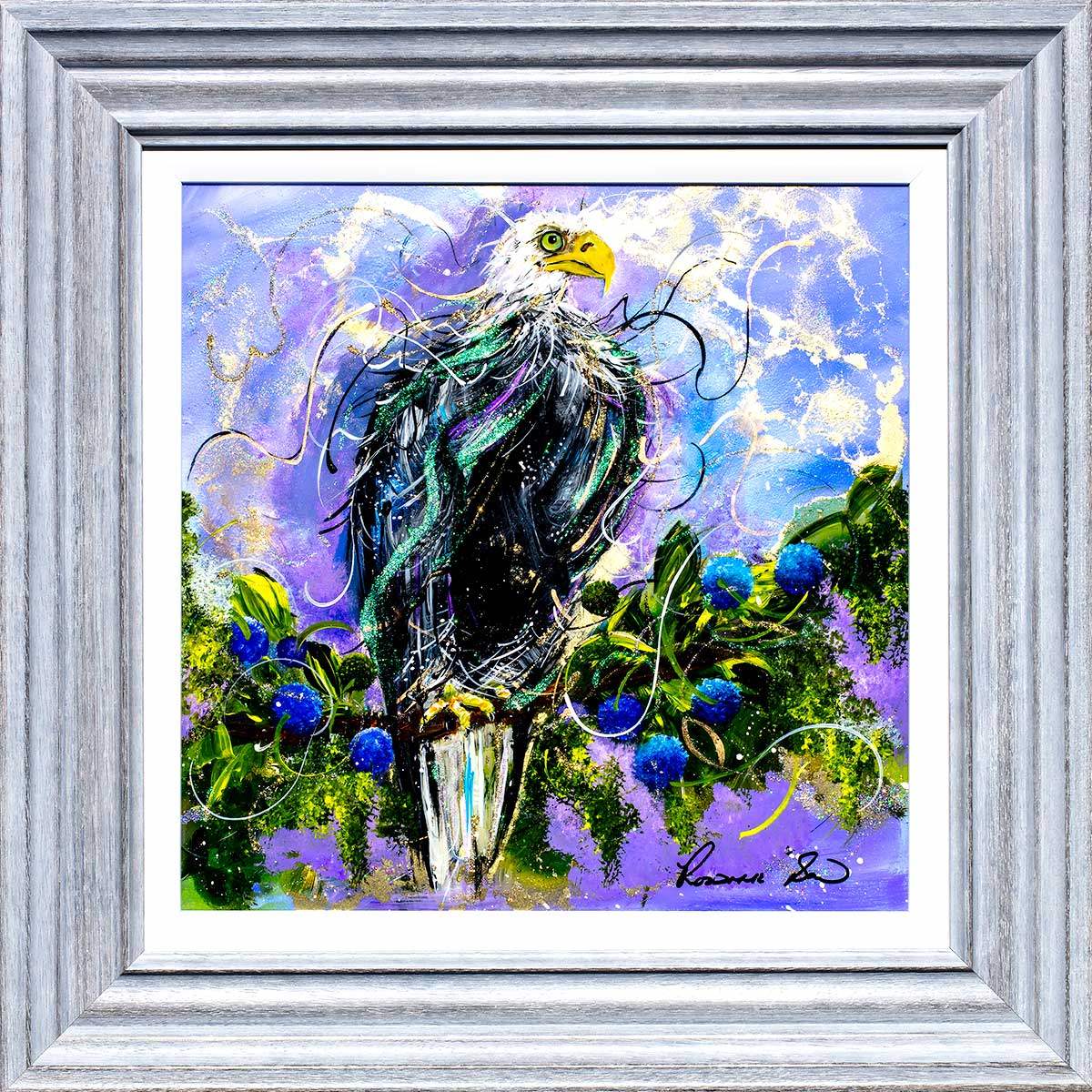 Eagle Eye - Original - SOLD by artist Rozanne Bell - Wyecliffe Galleries