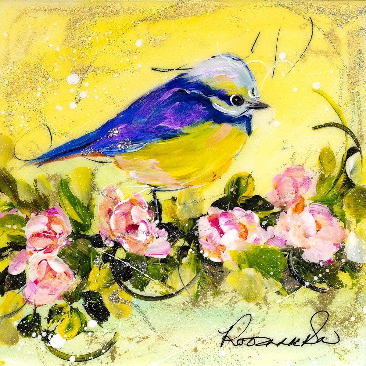 Early Bird - Original Rozanne Bell Framed