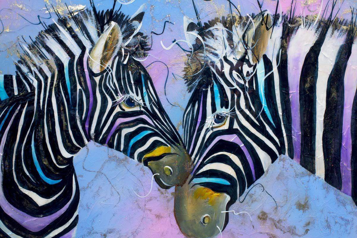 Earning Your Stripes - SOLD by artist Rozanne Bell - Wyecliffe Galleries
