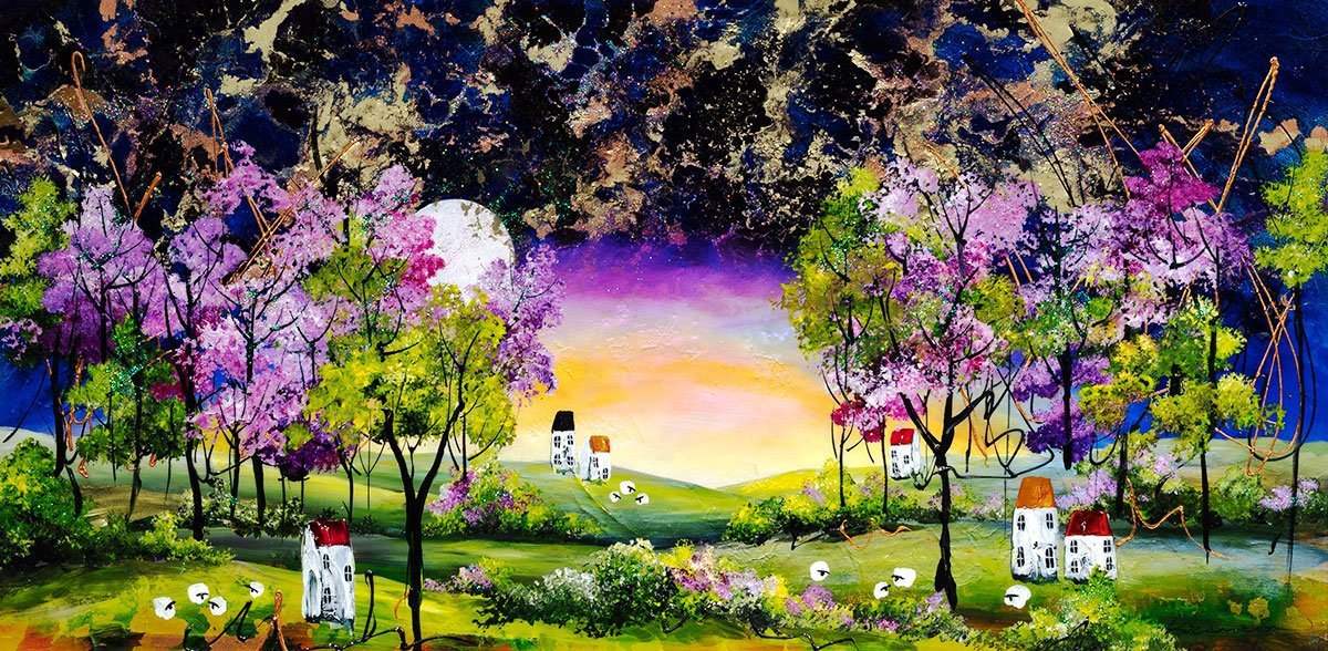 Edge of the Forest - Original - SOLD by artist Rozanne Bell - Wyecliffe Galleries