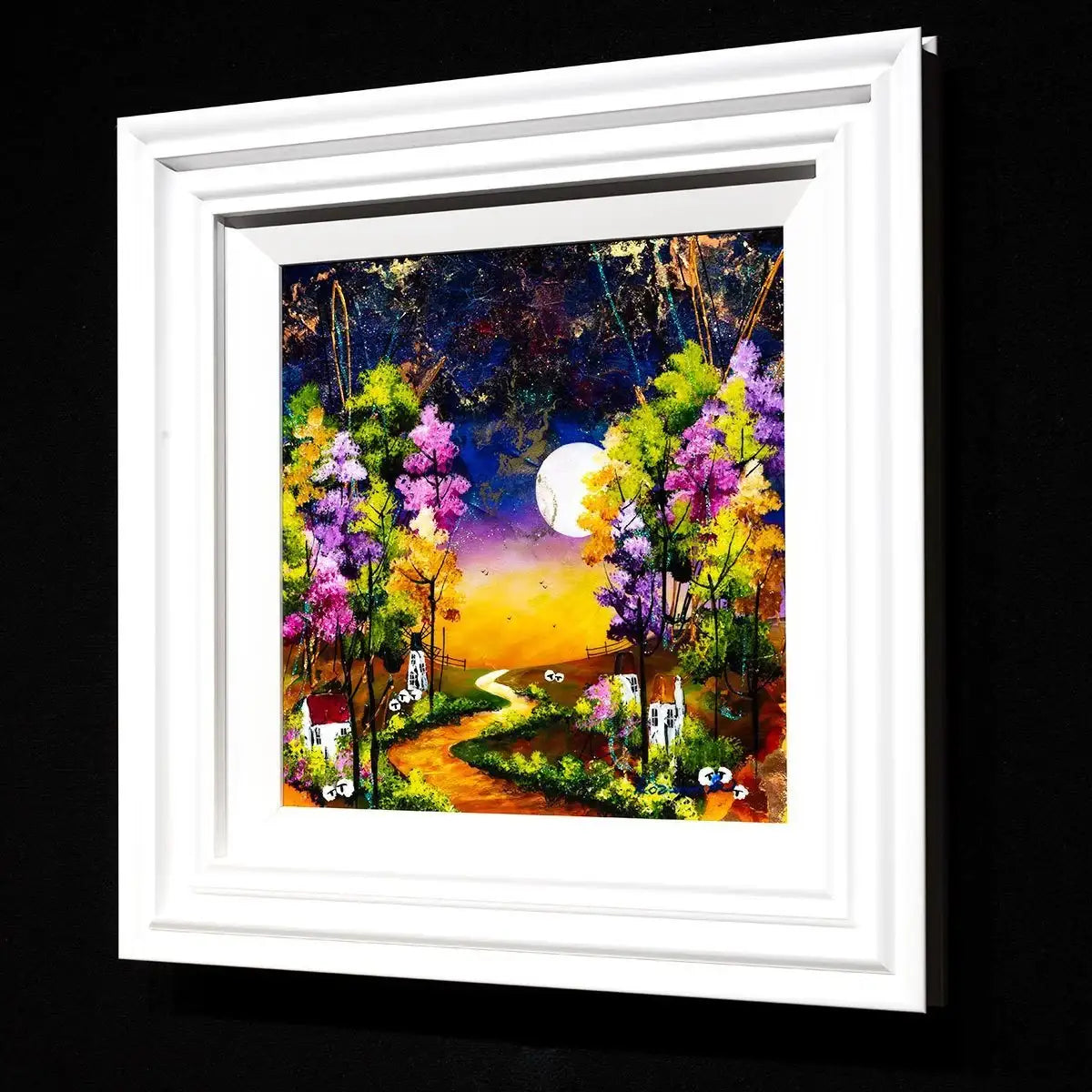 Edge of the village - Original - SOLD by artist Rozanne Bell - Wyecliffe Galleries