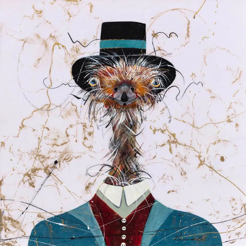 Edward - Original SOLD by artist Rozanne Bell - Wyecliffe Galleries