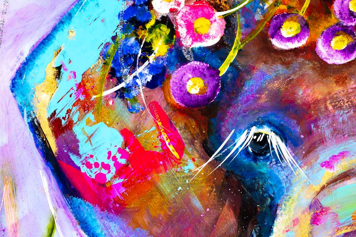 Ellie - Original - SOLD by artist Rozanne Bell - Wyecliffe Galleries