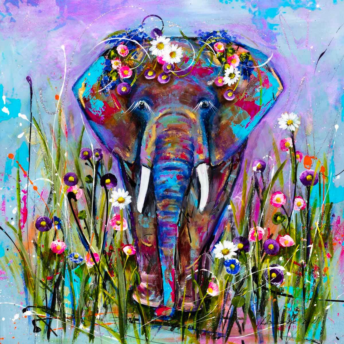 Ellie - Original - SOLD by artist Rozanne Bell - Wyecliffe Galleries