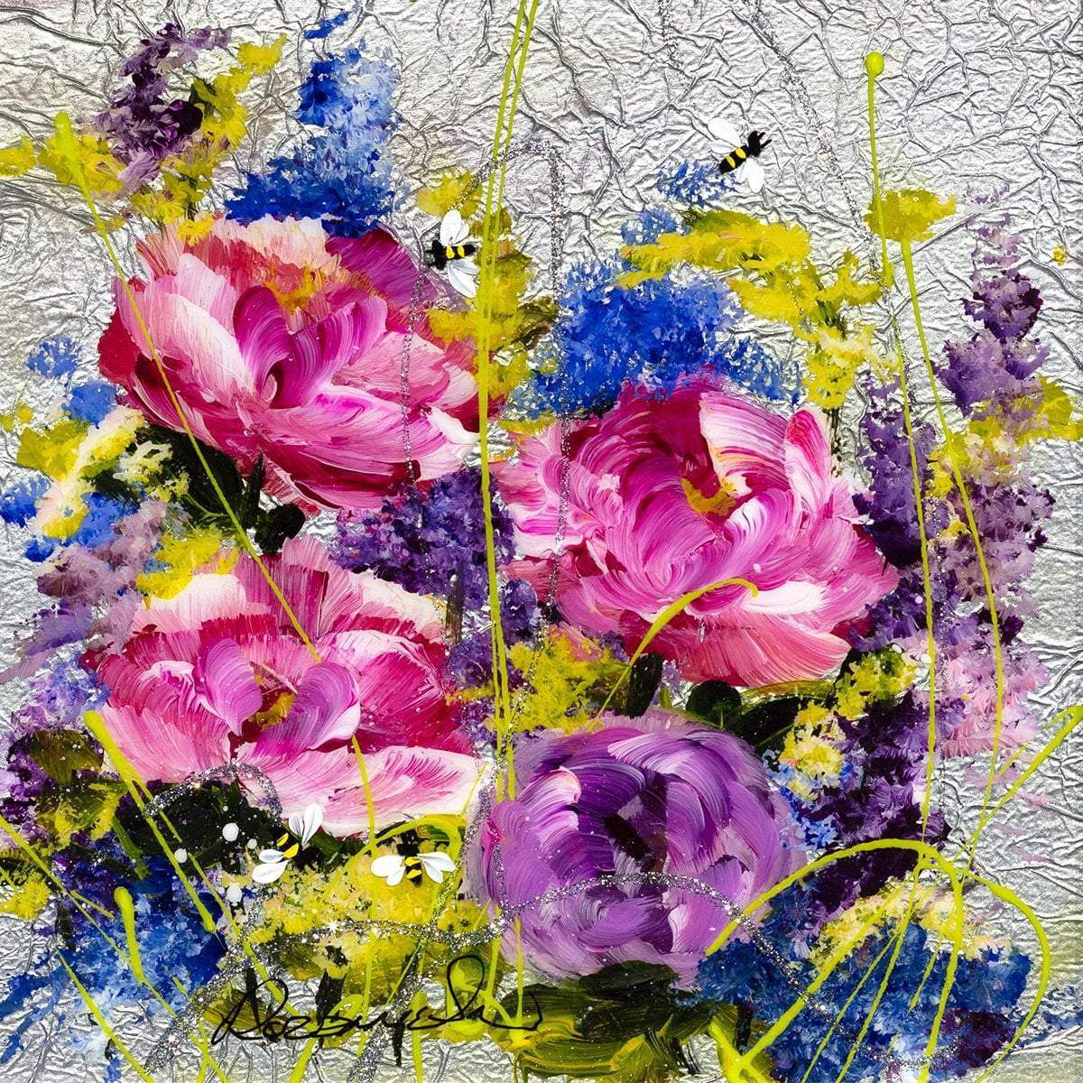 Eloquent I - Original SOLD by artist Rozanne Bell - Wyecliffe Galleries