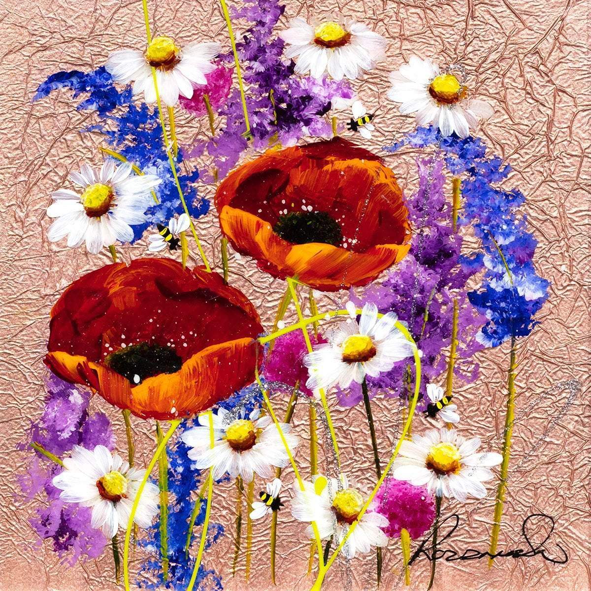 Eloquent II - Original - SOLD by artist Rozanne Bell - Wyecliffe Galleries