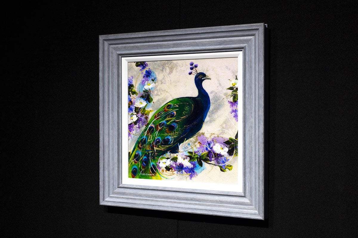 Emerald Feathers - Original - SOLD by artist Rozanne Bell - Wyecliffe Galleries