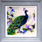 Emerald Feathers - Original - SOLD by artist Rozanne Bell - Wyecliffe Galleries