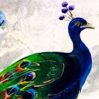 Emerald Feathers - Original - SOLD by artist Rozanne Bell - Wyecliffe Galleries