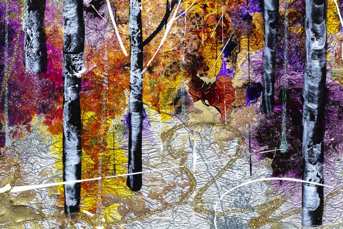 Enchanted Forest - Original Rozanne Bell Framed