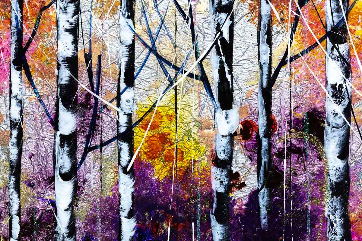 Enchanted Forest - Original - SOLD by artist Rozanne Bell - Wyecliffe Galleries