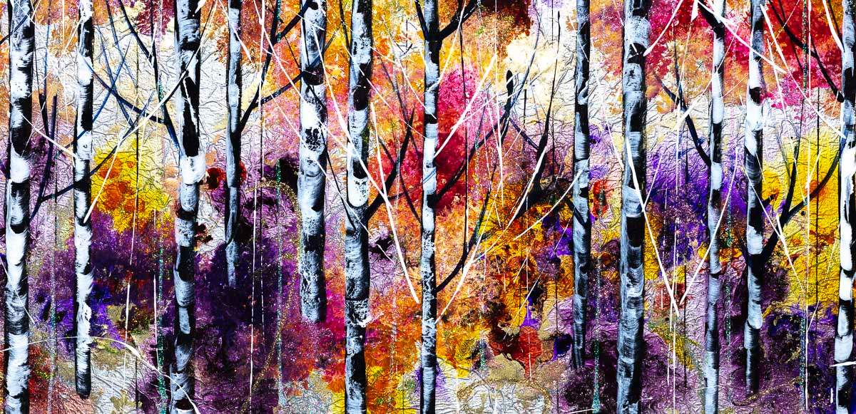 Enchanted Forest - Original - SOLD by artist Rozanne Bell - Wyecliffe Galleries