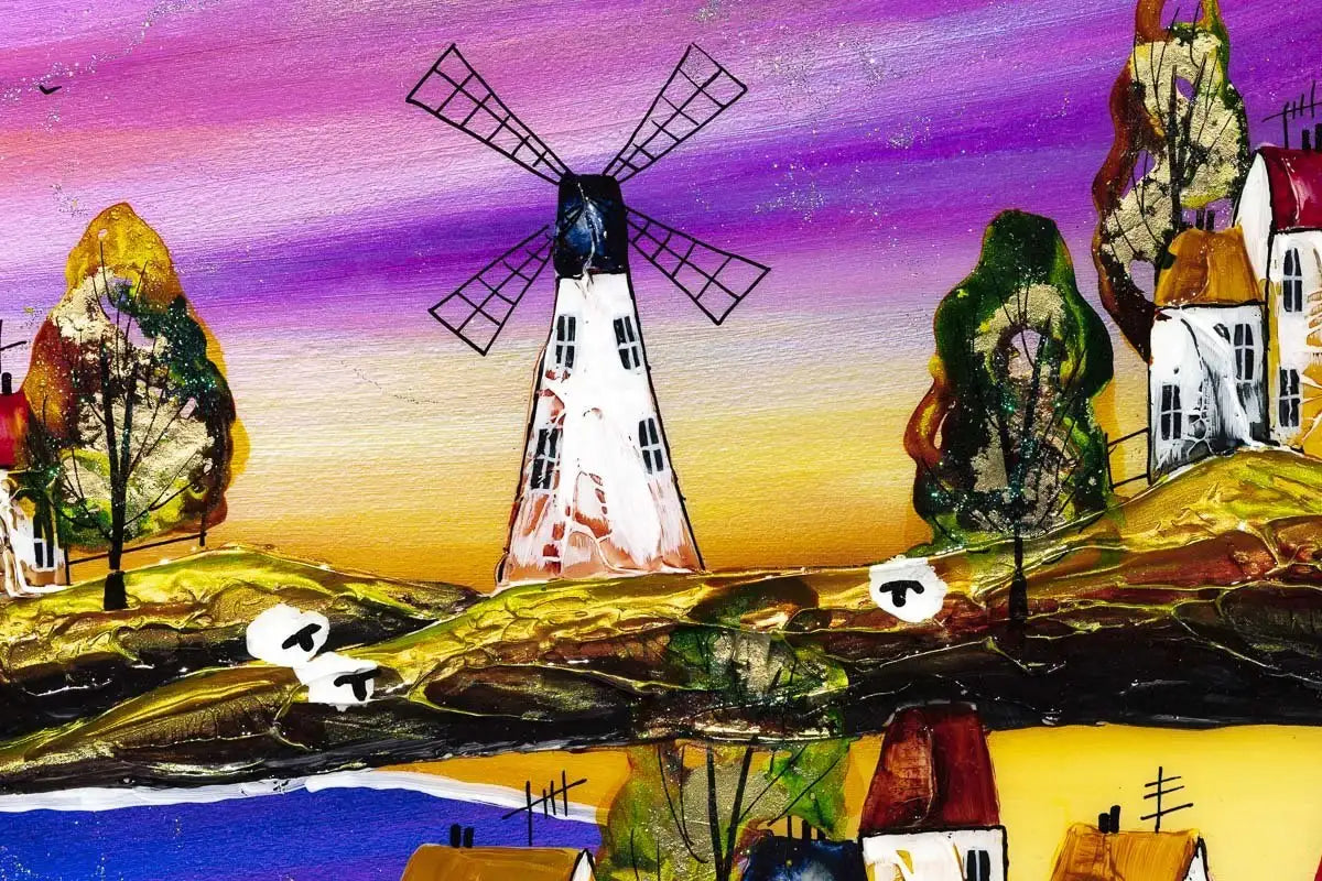 Enchanting Skies - Original - SOLD by artist Rozanne Bell - Wyecliffe Galleries