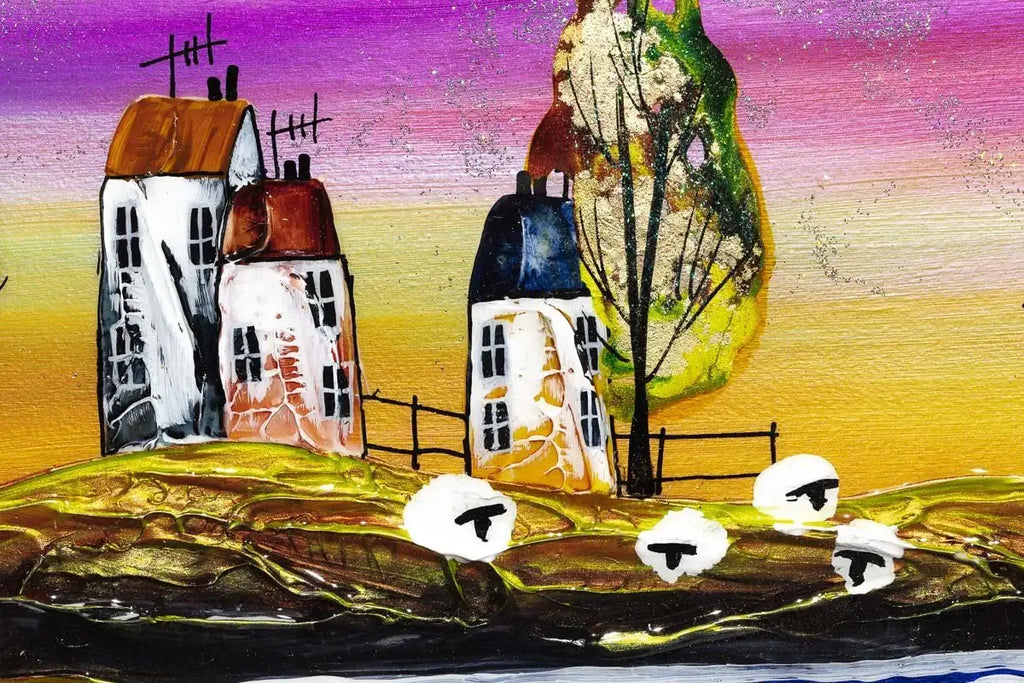 Enchanting Skies - Original - SOLD by artist Rozanne Bell - Wyecliffe Galleries