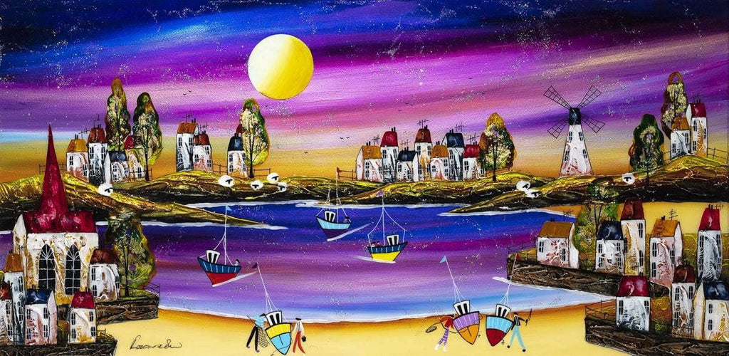 Enchanting Skies - Original - SOLD by artist Rozanne Bell - Wyecliffe Galleries