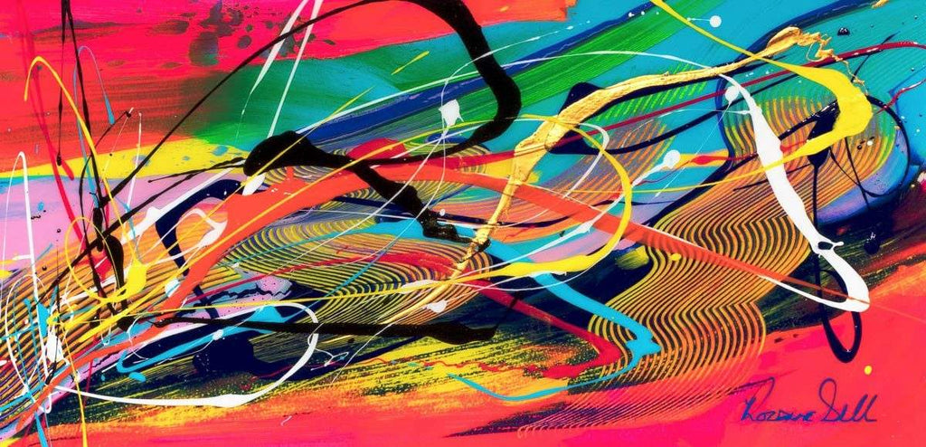 Energy II - Original - SOLD by artist Rozanne Bell - Wyecliffe Galleries