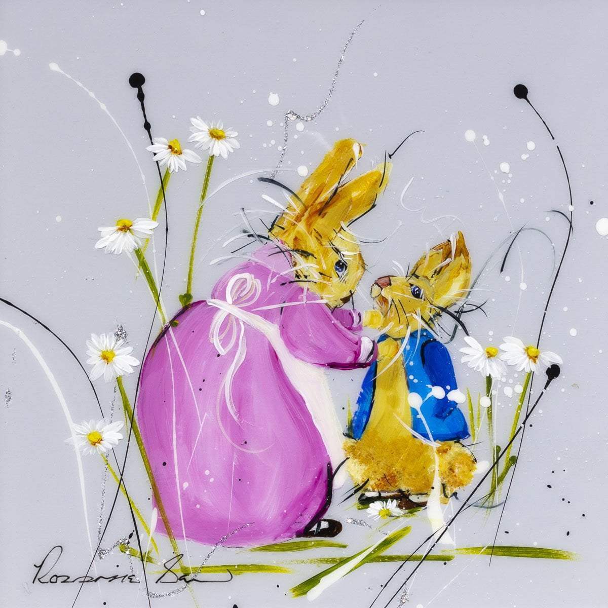 Even The Smallest One Can Change The World - Original Set of 4 - SOLD by artist Rozanne Bell - Wyecliffe Galleries