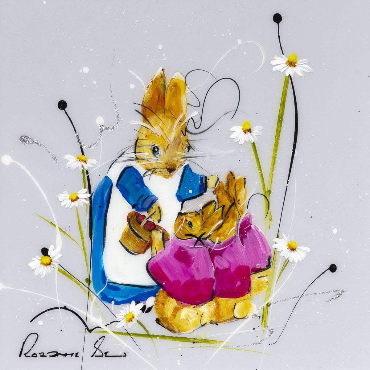 Even The Smallest One Can Change The World - Original Set of 4 - SOLD by artist Rozanne Bell - Wyecliffe Galleries