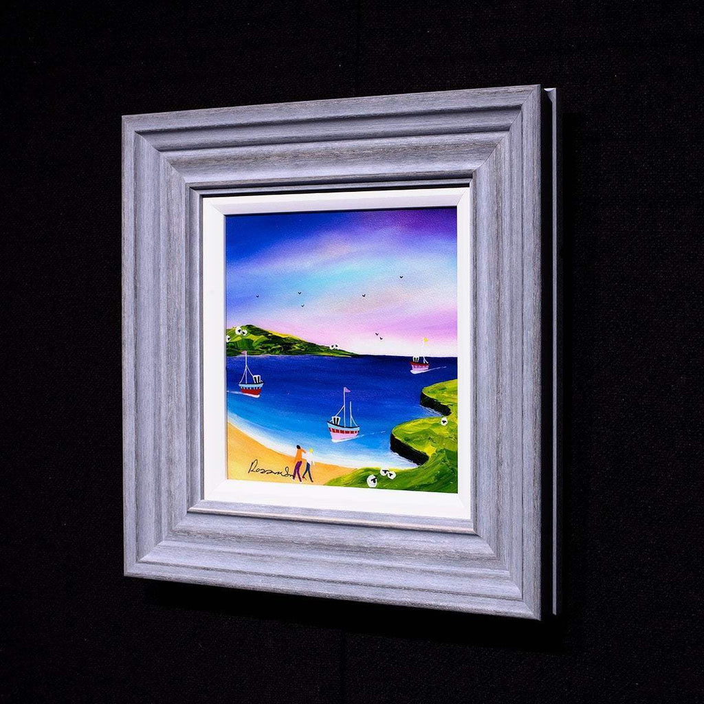 Evening Boating - Original - SOLD by artist Rozanne Bell - Wyecliffe Galleries