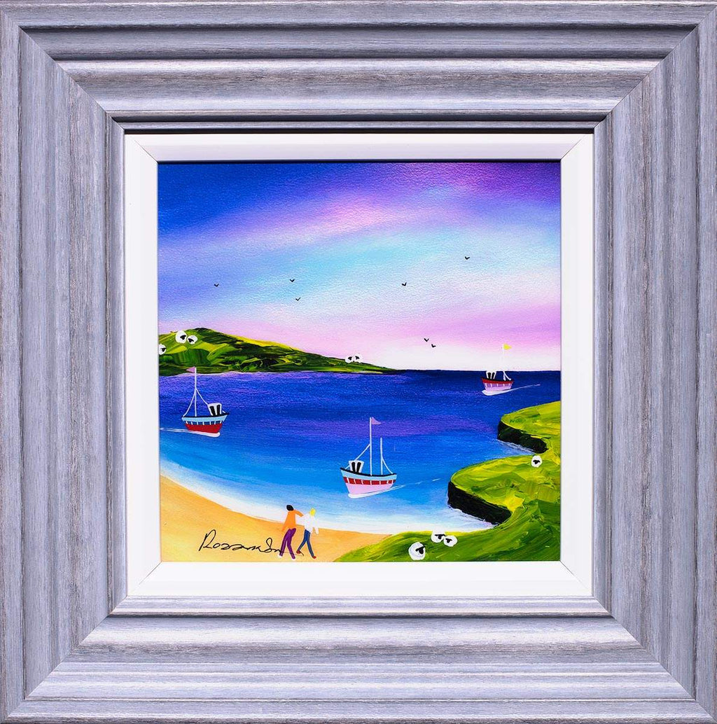 Evening Boating - Original - SOLD by artist Rozanne Bell - Wyecliffe Galleries
