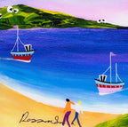 Evening Boating - Original - SOLD by artist Rozanne Bell - Wyecliffe Galleries