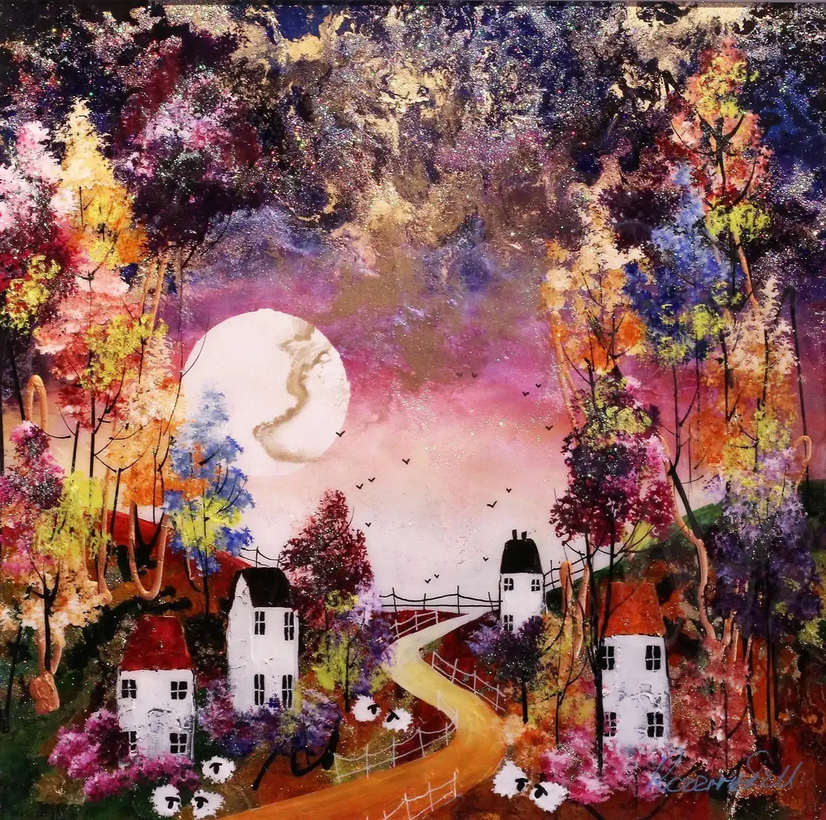 Evening Light I - Original - SOLD by artist Rozanne Bell - Wyecliffe Galleries