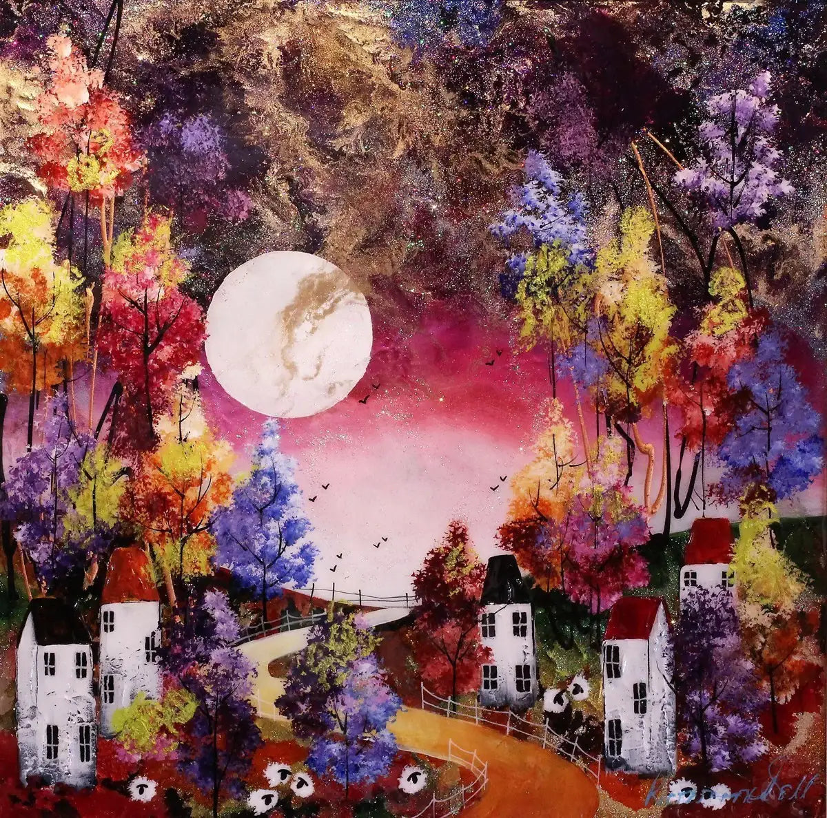 Evening Light II - Original - SOLD by artist Rozanne Bell - Wyecliffe Galleries