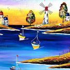 Evening Sky - Original - SOLD by artist Rozanne Bell - Wyecliffe Galleries