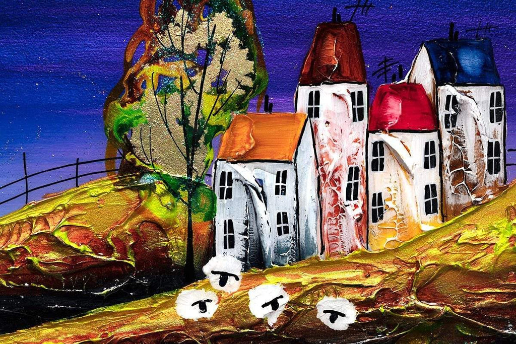 Evening Sky - Original - SOLD by artist Rozanne Bell - Wyecliffe Galleries