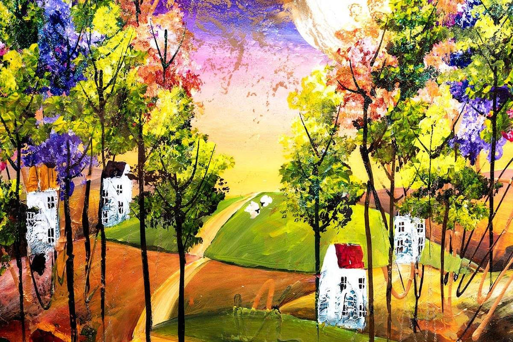 Evening Stroll - Original - SOLD by artist Rozanne Bell - Wyecliffe Galleries