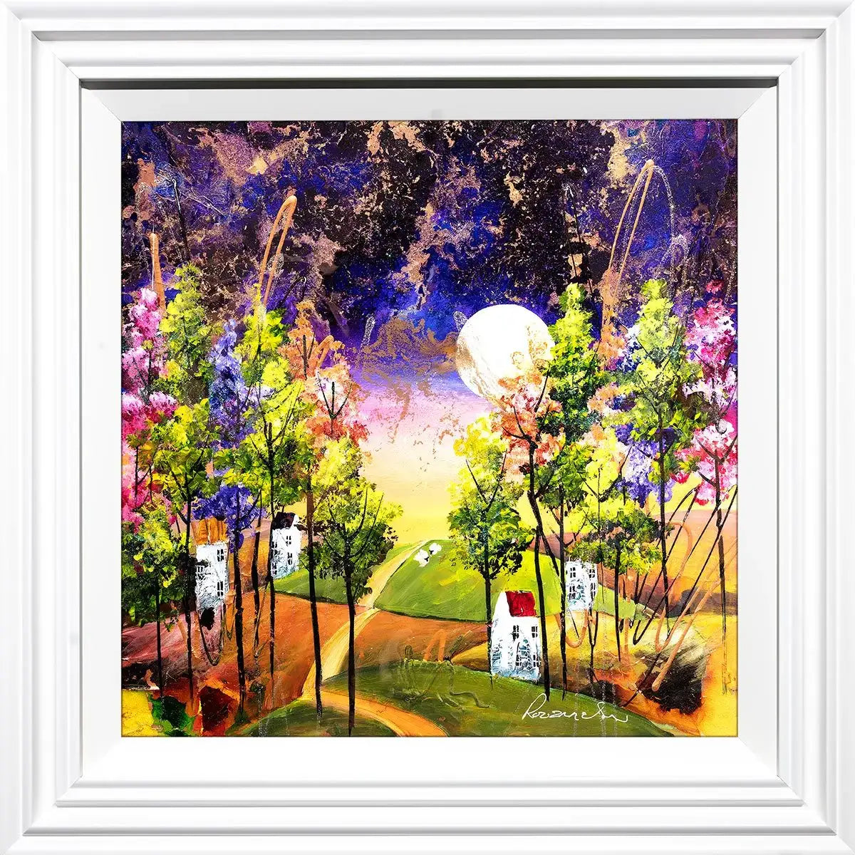 Evening Stroll - Original - SOLD by artist Rozanne Bell - Wyecliffe Galleries