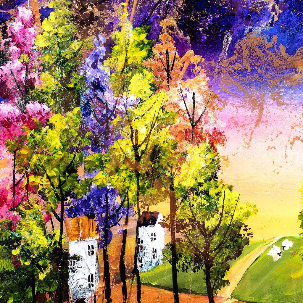 Evening Stroll - Original - SOLD by artist Rozanne Bell - Wyecliffe Galleries