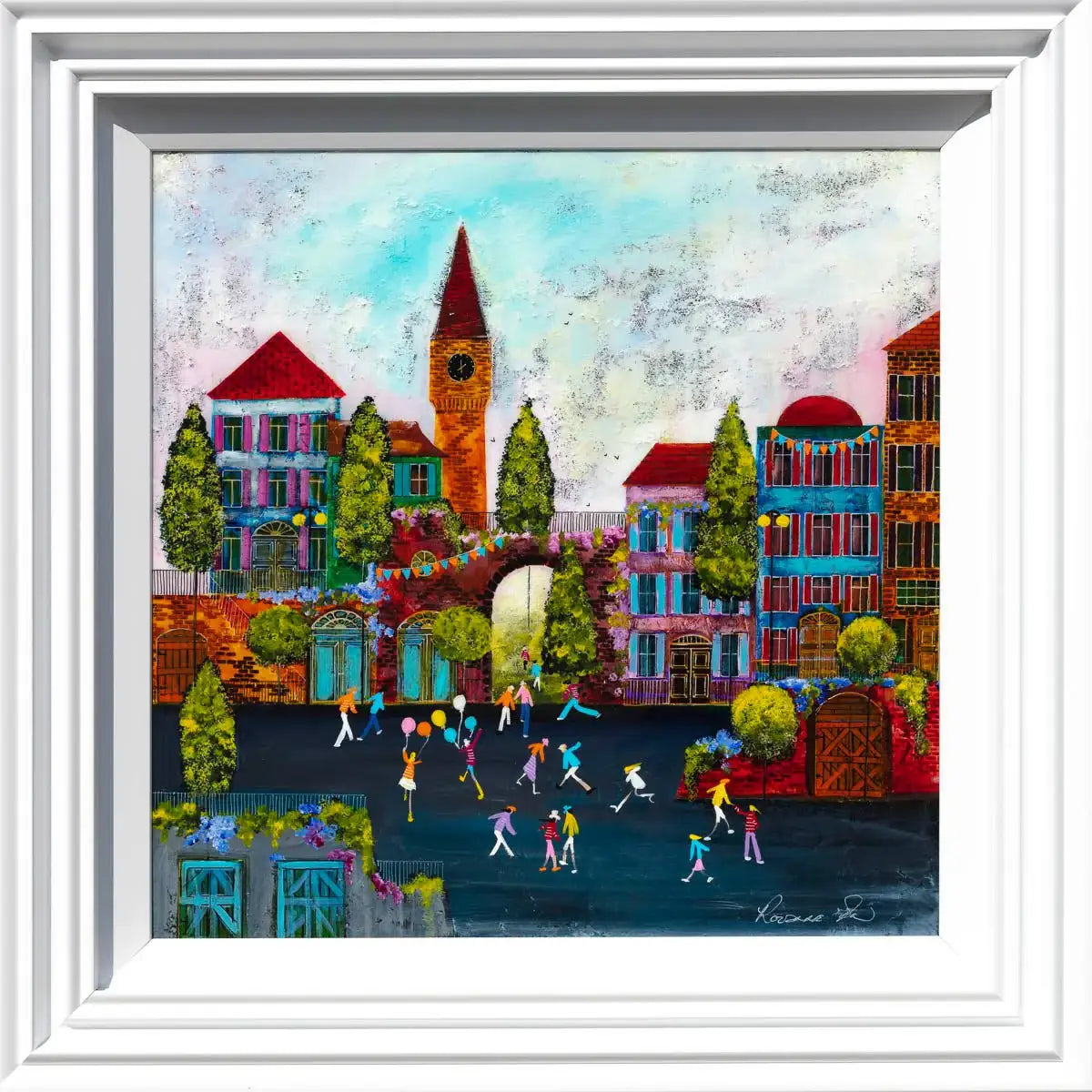 Fairytale Fun - Original - SOLD by artist Rozanne Bell - Wyecliffe Galleries