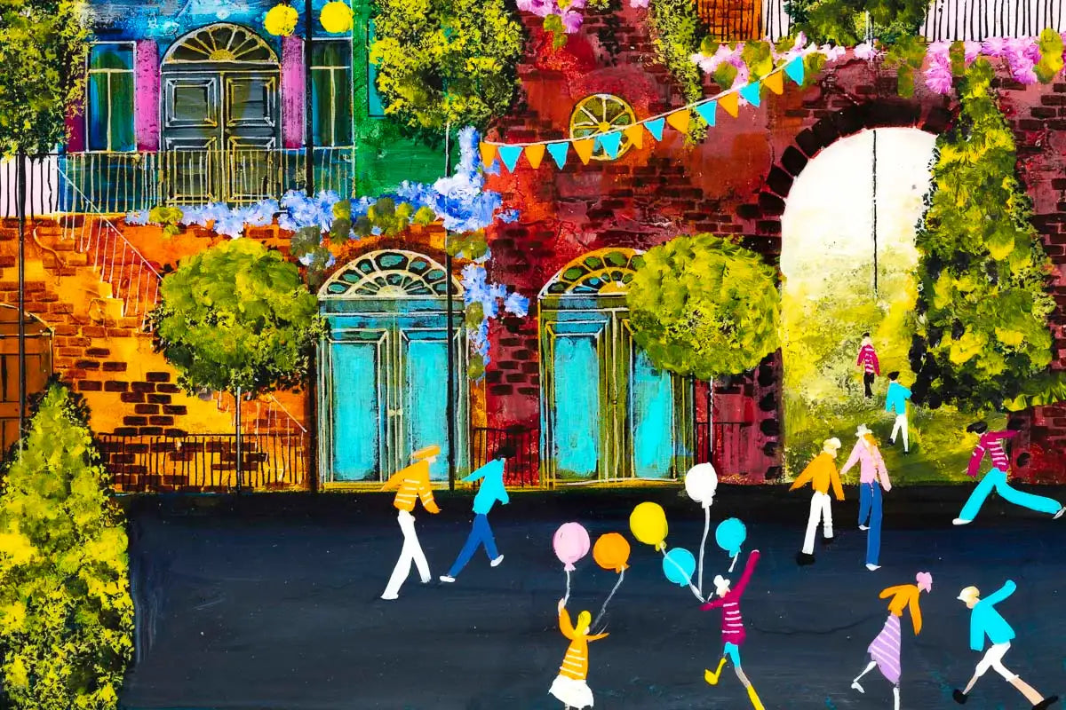 Fairytale Fun - Original - SOLD by artist Rozanne Bell - Wyecliffe Galleries