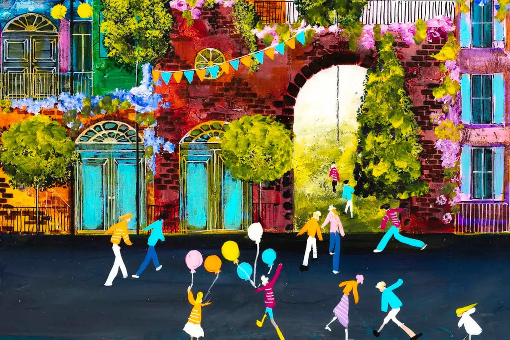 Fairytale Fun - Original - SOLD by artist Rozanne Bell - Wyecliffe Galleries