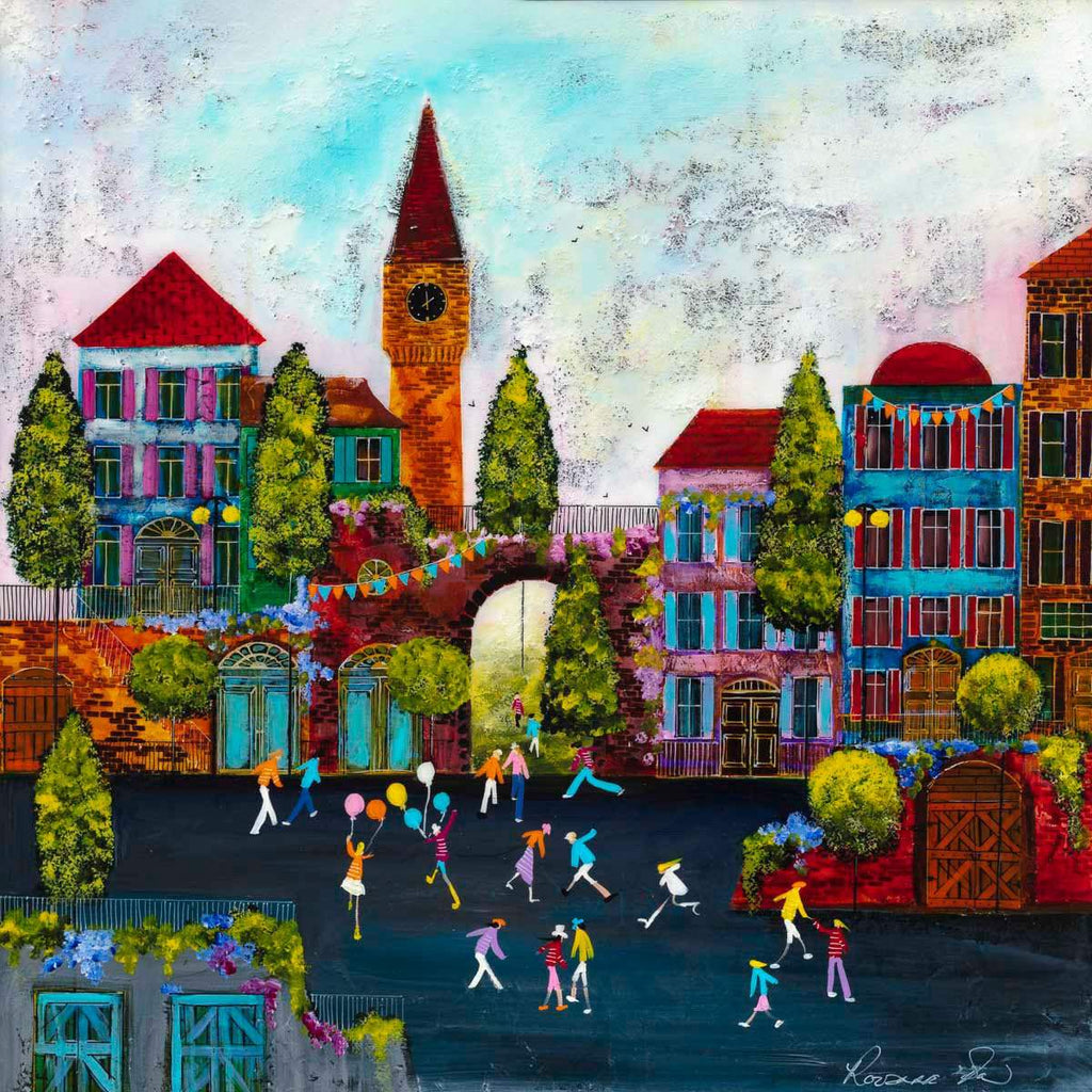 Fairytale Fun - Original - SOLD by artist Rozanne Bell - Wyecliffe Galleries