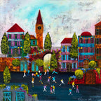 Fairytale Fun - Original - SOLD by artist Rozanne Bell - Wyecliffe Galleries