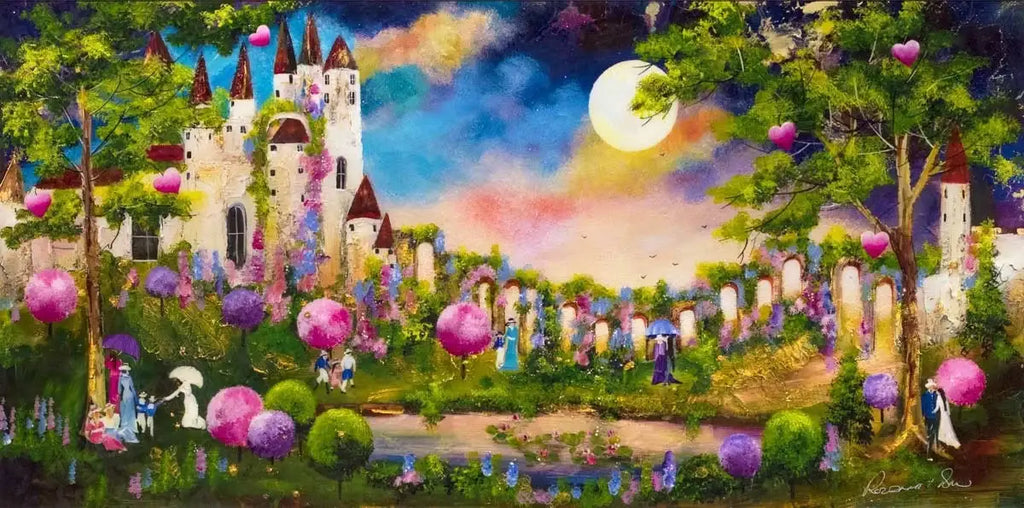 Fairytale Idyll - SOLD by artist Rozanne Bell - Wyecliffe Galleries