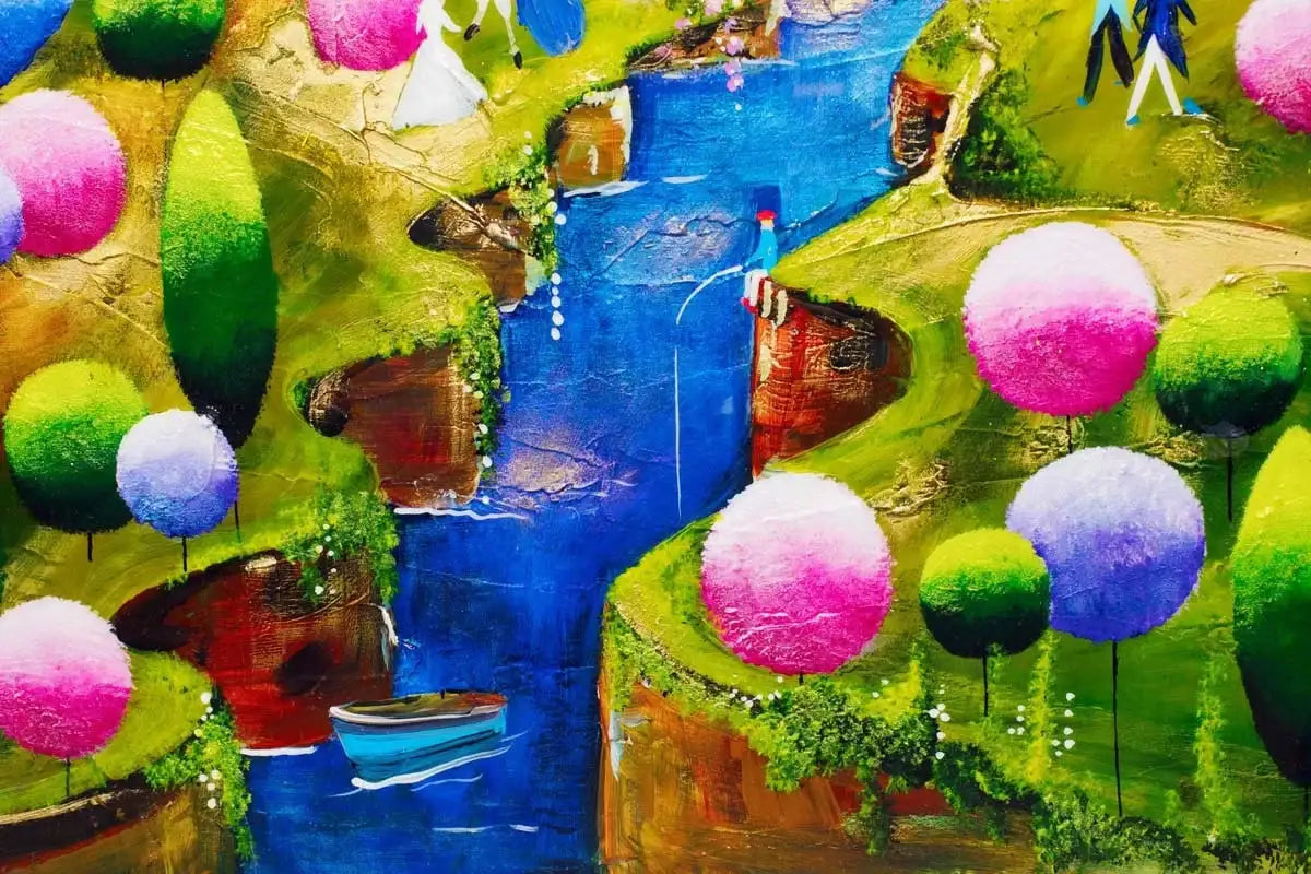 Fairytale Love - SOLD by artist Rozanne Bell - Wyecliffe Galleries