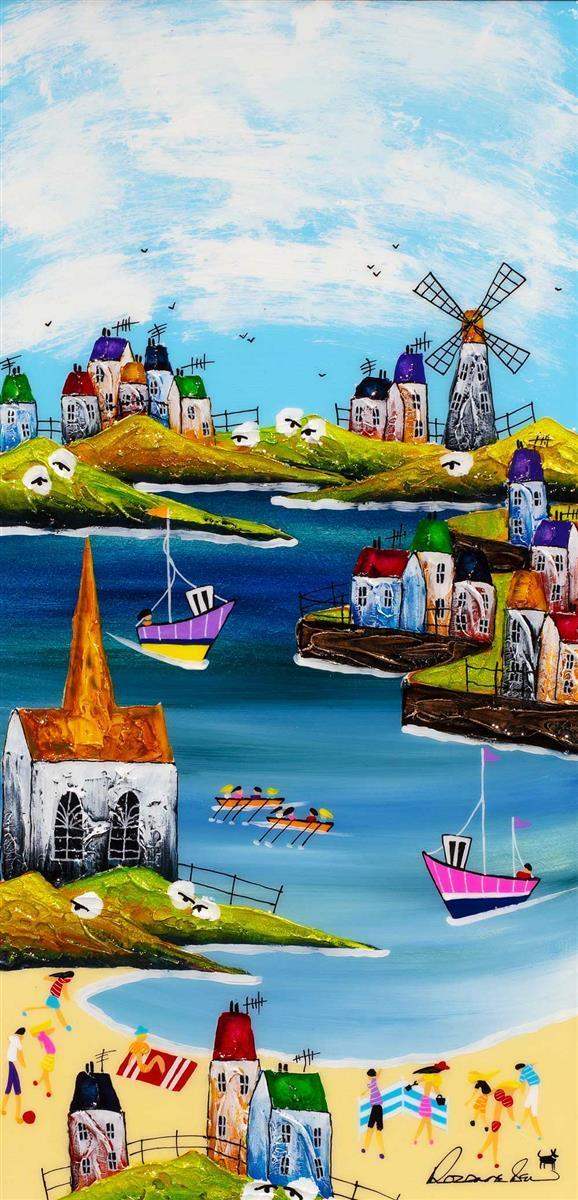 Family Day Out - Original - SOLD by artist Rozanne Bell - Wyecliffe Galleries