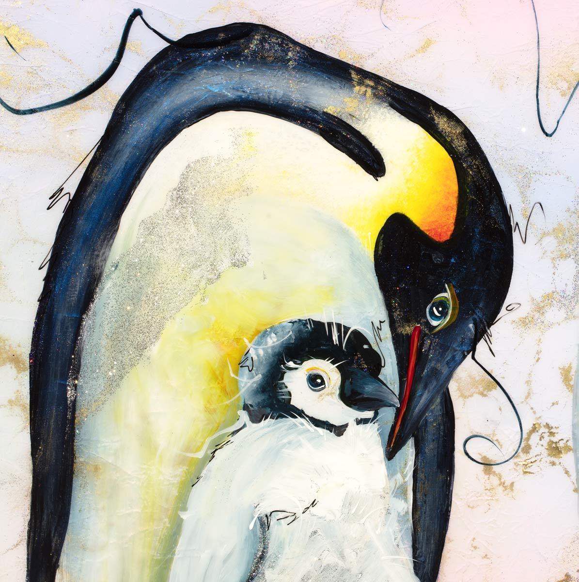 Family of Three - Original - SOLD by artist Rozanne Bell - Wyecliffe Galleries