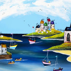 Family Sailing - Original - SOLD by artist Rozanne Bell - Wyecliffe Galleries