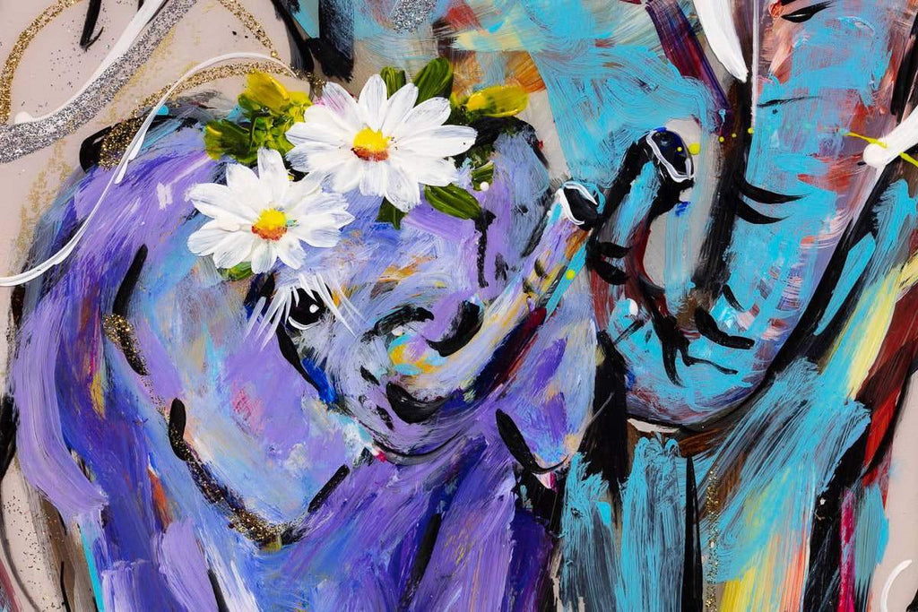 Family Ties - Original SOLD by artist Rozanne Bell - Wyecliffe Galleries