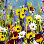 Fanatic Flowers - Original - SOLD by artist Rozanne Bell - Wyecliffe Galleries
