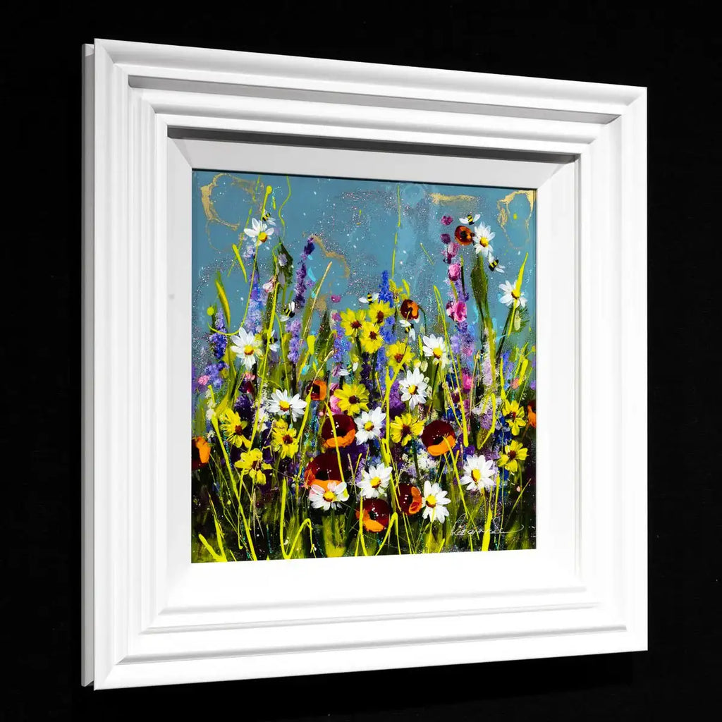 Fanatic Flowers - Original - SOLD by artist Rozanne Bell - Wyecliffe Galleries