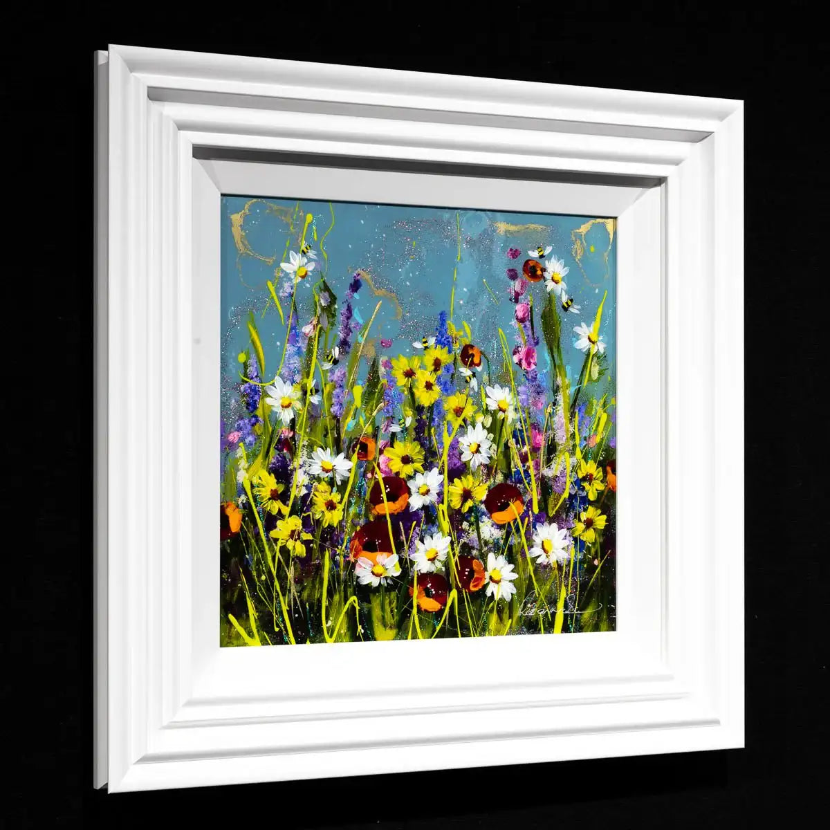 Fanatic Flowers - Original - SOLD by artist Rozanne Bell - Wyecliffe Galleries