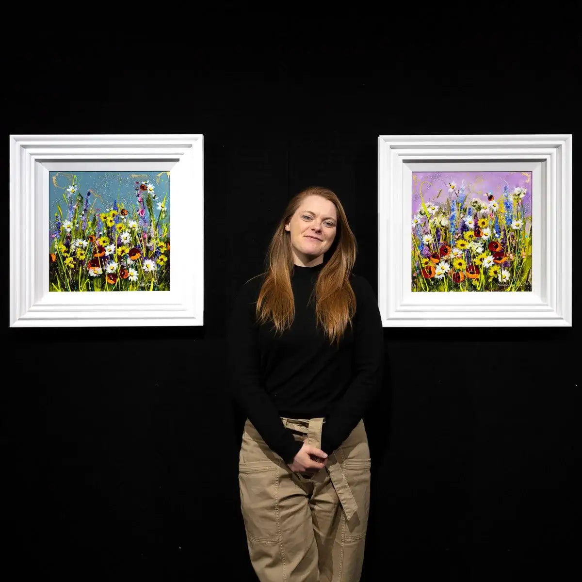 Fanatic Flowers - Original - SOLD by artist Rozanne Bell - Wyecliffe Galleries