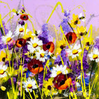 Favourite Flowers - Original - SOLD by artist Rozanne Bell - Wyecliffe Galleries