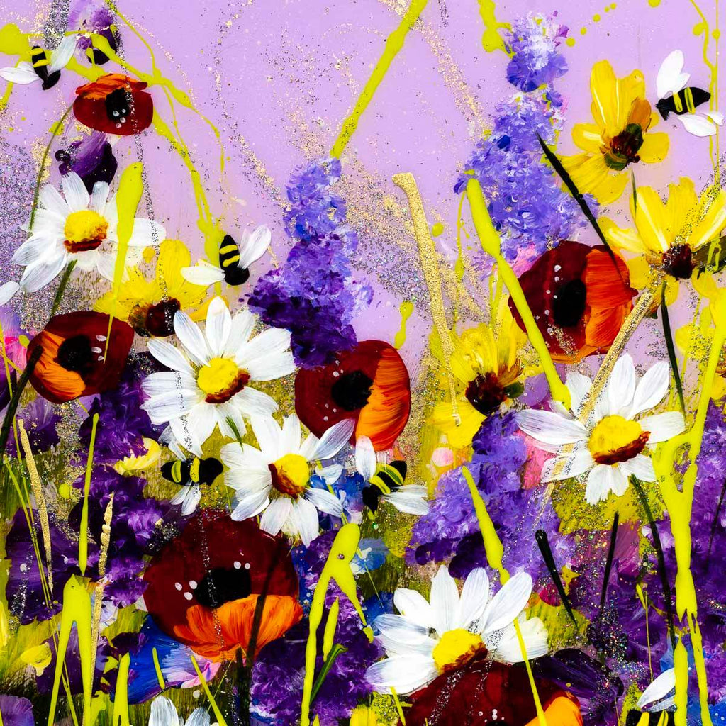 Favourite Flowers - Original - SOLD by artist Rozanne Bell - Wyecliffe Galleries